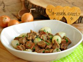 Arpacık Soğanlı Et Kavurma