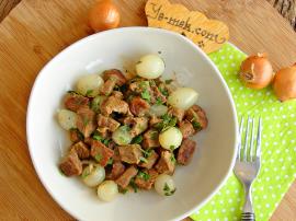 Arpacık Soğanlı Et Kavurma