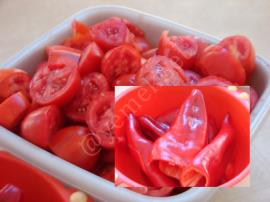 Kışlık Karışık Domates Biber Salça Konservesi