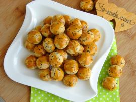 Pastane Usulü Çörekotlu Tuzlu Kurabiye