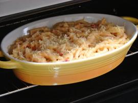 Fırında Kremalı Domatesli Makarna