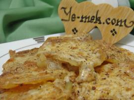 Fırında Sütlü Kaşarlı Patates