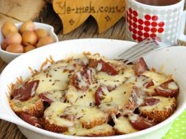 Fırında Yumurtalı Bayat Simit Kebabı