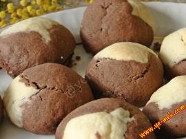 İki Renkli Alacalı Kurabiye