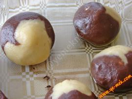 İki Renkli Alacalı Kurabiye