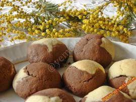 İki Renkli Alacalı Kurabiye