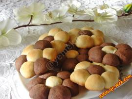 İki Renkli Papatya Kurabiye