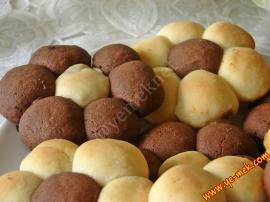 İki Renkli Papatya Kurabiye