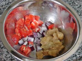 Köz Patlıcanlı Ekmek Dilimleri (Bruschetta)