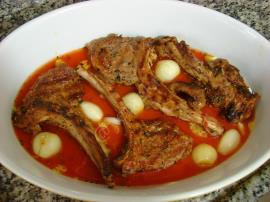 Fırında Soslu Kuzu Pirzola