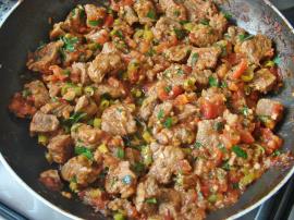 Etli Bostan Patlıcan Kebabı