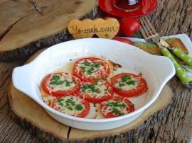 Fırında Kahvaltılık Domates Dilimleri