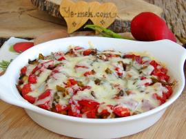 Fırında Kaşarlı Şakşuka