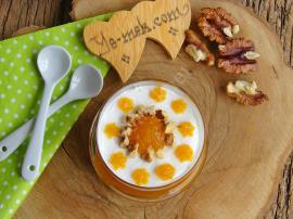 Krem Şantili Tatlı Bal Kabağı Püresi