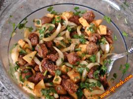 Patatesli Soğanlı Arnavut Ciğeri