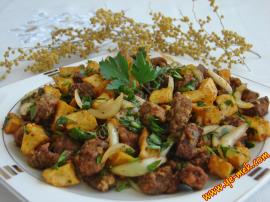 Patatesli Soğanlı Arnavut Ciğeri