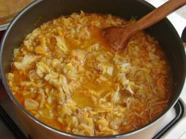 Kıymalı Kapuska Yemeği