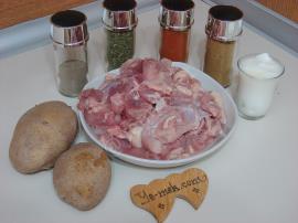 Fırında Patatesli Tavuk İncik