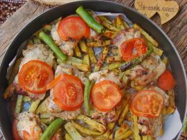 Fırında Patatesli Tavuk İncik