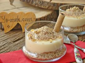 Gofretli Muhallebi Tatlısı