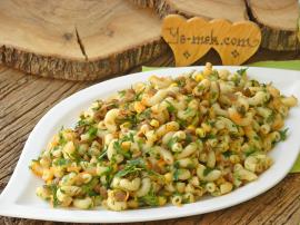 Mercimekli Makarna Salatası