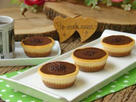 Çikolatalı Mini Çiz Kek (Cheesecake)
