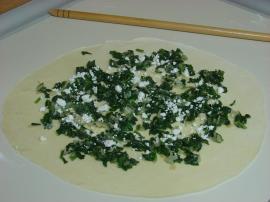 Ispanaklı Peynirli Gözleme (El Açması)