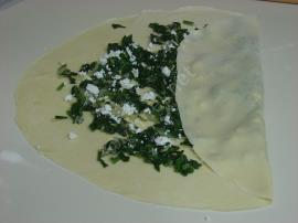 Ispanaklı Peynirli Gözleme (El Açması)