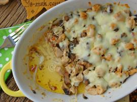 Fırında Kaşarlı Tavuk Yemeği