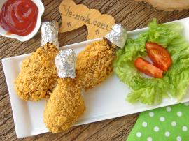 Fırında Mısır Gevrekli Tavuk Baget