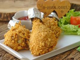 Fırında Mısır Gevrekli Tavuk Baget