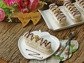 Hindistan Cevizli Kedi Dili Ekler Pasta