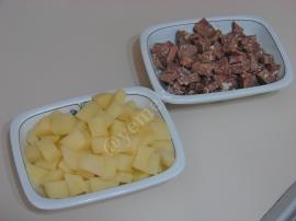 Patatesli Kavurmalı Yumurta