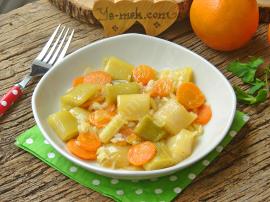 Portakallı Pırasa Yemeği