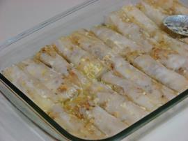 Baklavalık Yufkadan Cevizli Sarma Baklava