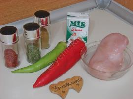 Kremalı Biberli Tavuk Yemeği