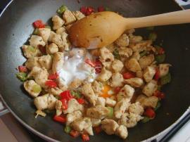 Kremalı Biberli Tavuk Yemeği