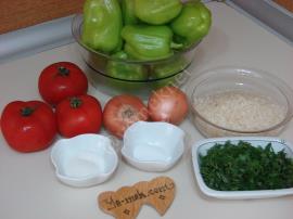 Fırında Zeytinyağlı Biber Dolması