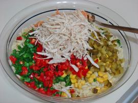 Tavuklu Arpa Şehriye Salatası