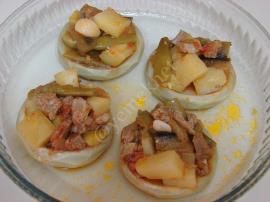 Enginar Çanağında Etli Türlü Yemeği