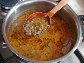 Erişteli Yeşil Mercimek Çorbası