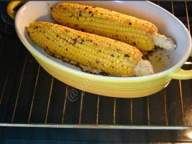 Fırında Tereyağlı Acılı Közlenmiş Mısır