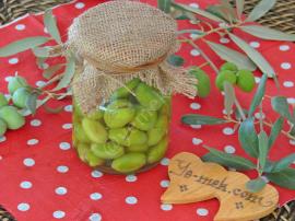 Ev Yapımı Kırma Taze Yeşil Zeytin