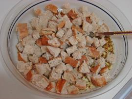 Fırında Baharatlı Kruton (Kıtır Ekmek)