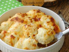 Fırında Beşamel Soslu Karnabahar