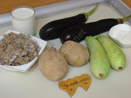 Fırında Beşamel Soslu Kıymalı Sebzeli Oturtma