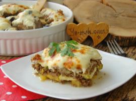 Fırında Beşamel Soslu Kıymalı Sebzeli Oturtma