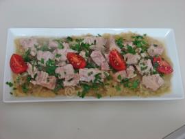 Köz Patlıcanlı Ton Balığı Salatası