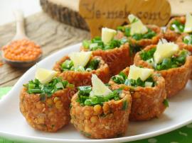 Mercimek Köftesi Çanakları