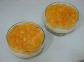 Şeftali Soslu Muhallebi